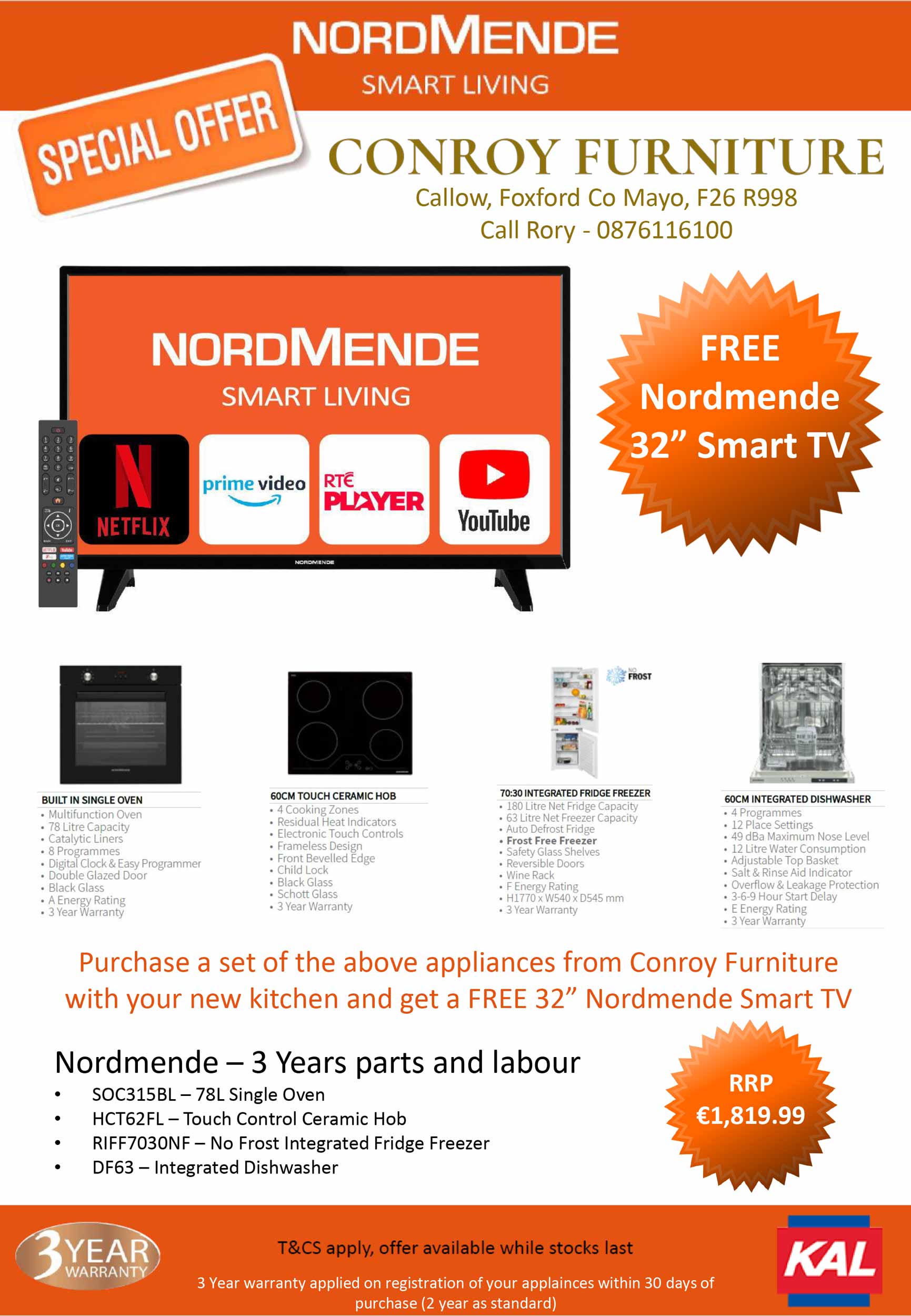 Nordmende special offer Conroy Furniture
