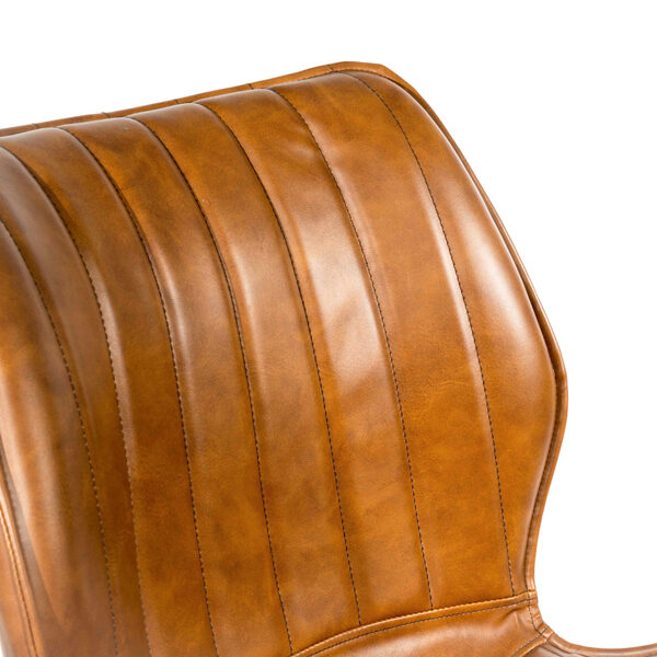 Alfa Dining Chair Vegan Leather Tan2