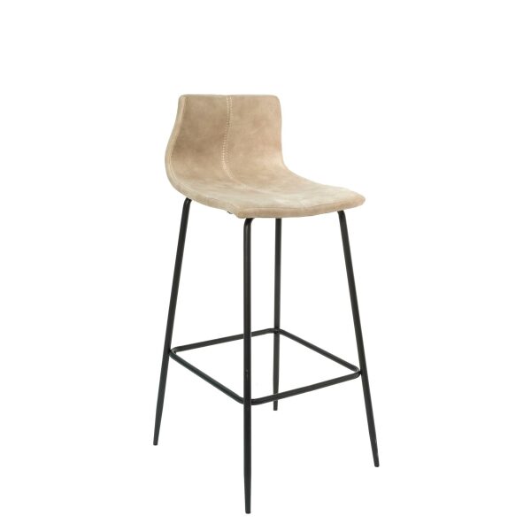 Barracuda Barstool Moleskin Oyster