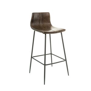 Barracuda Barstool Vegan Leather Chestnut