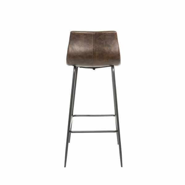 Barracuda Barstool Vegan Leather Chestnut1