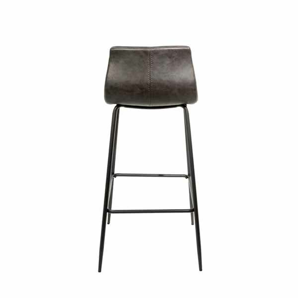 Barracuda Barstool Vegan Leather Grey2