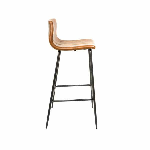 Barracuda Barstool Vegan Leather Tan1