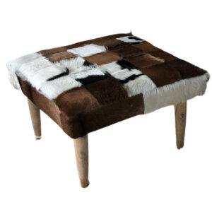 Kampala Square Patchwork Ottoman