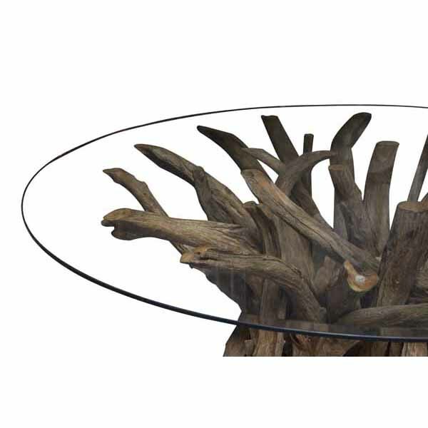 Leila Branchwood Round Dining Table 130cm dia (2 X BOXES)2