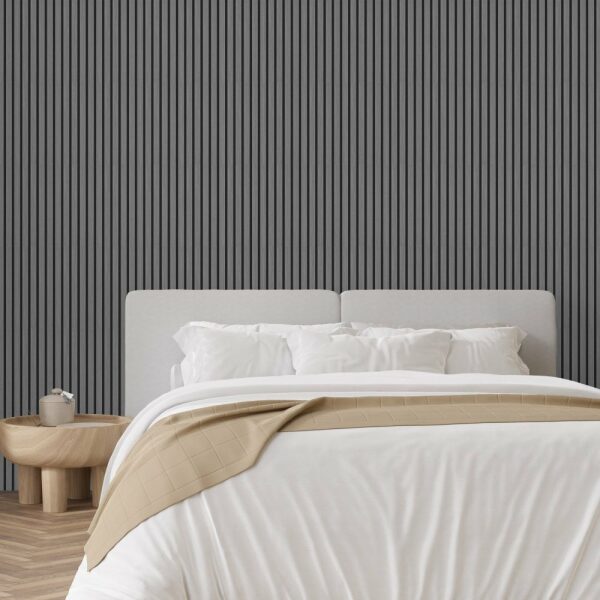 light grey decorative acoustic slat wall panel 2400mm x 600mm p11122 824268 image